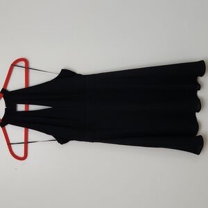 EXPRESS size 4 black halter sleeveless polyester dress